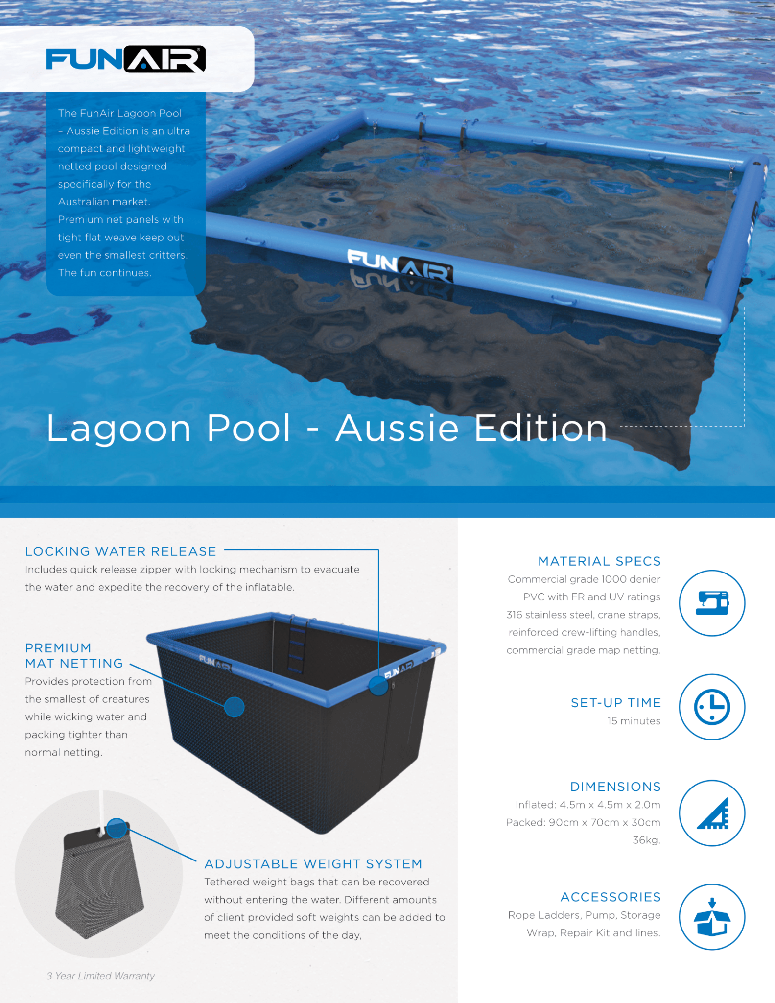FA Lagoon Pool Aussie Edition Spec Sheet
